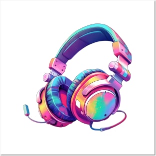 Retro 90s Headphones Posters and Art